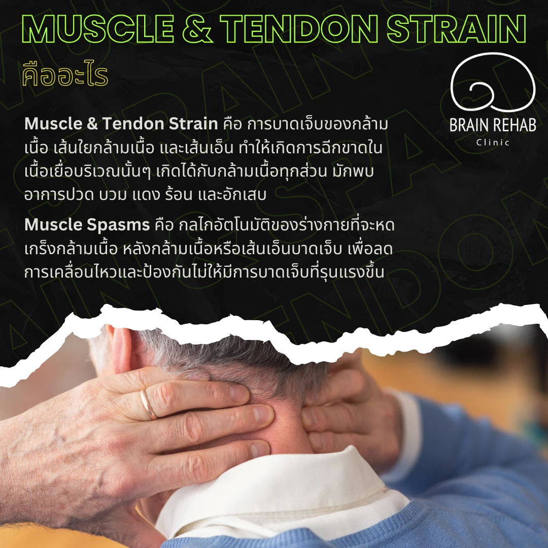 สาเหตุของการเกิดกล้ามเนื้ออักเสบ เส้นเอ็นอักเสบและกล้ามเนื้อหดเกร็ง (Muscle Strain, Tendon Strain and Muscle Spasms) เกิดจากอะไร