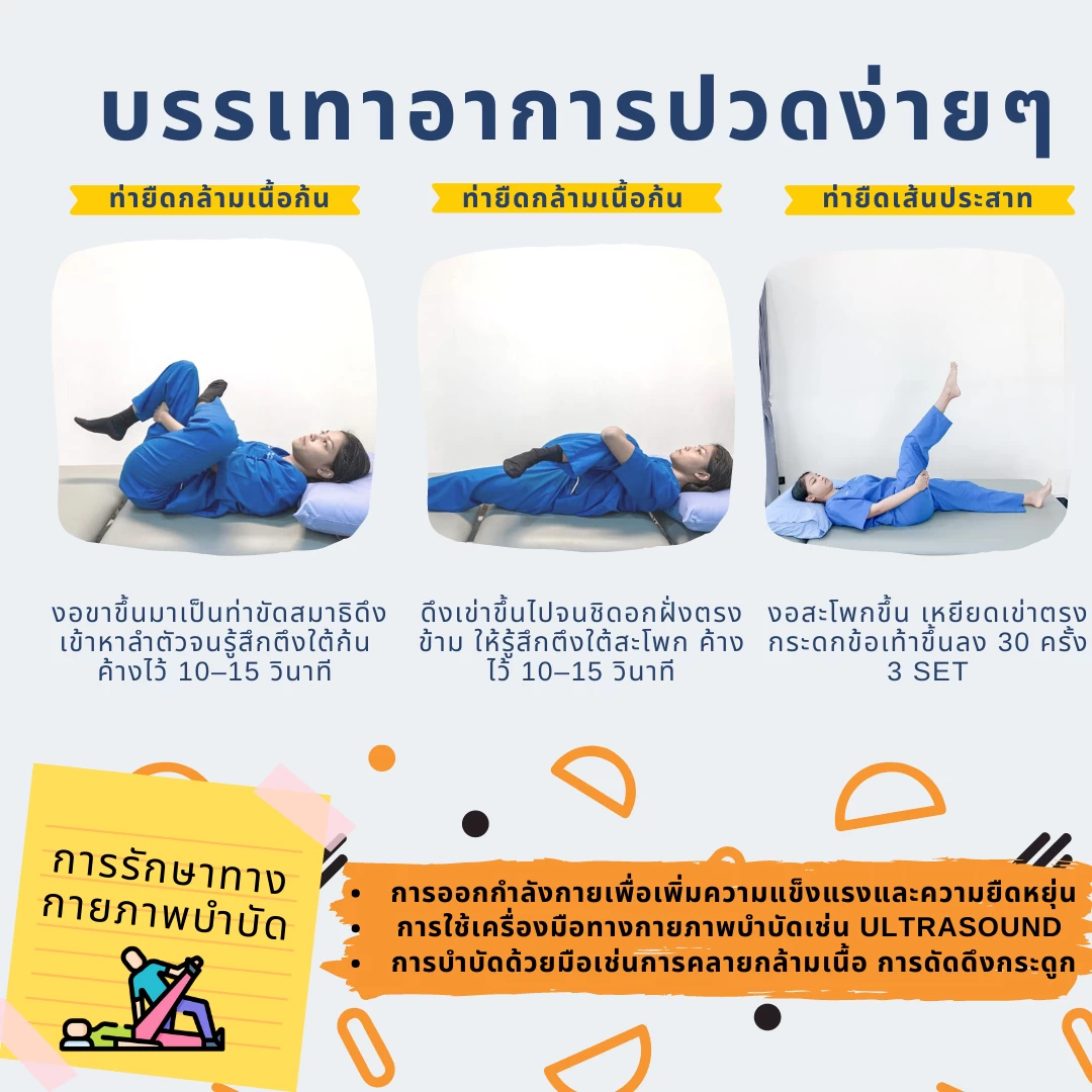 ท่ายืด แก้อาการกล้ามเนื้อสะโพกหนีบเส้นประสาท (Piriformis Syndrome)