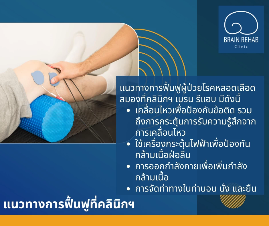 แนวทางการฟื้นฟูผู้ป่วยโรคหลอดเลือดสมอง (Stroke) ทางกายภาพบำบัด ที่เบรน รีแฮบ คลินิก