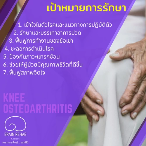 เป้าหมายในการรักษาโรคข้อเข่าเสื่อม (Knee Osteoarthritis เป้าหมาย, OA Knee เป้าหมาย)
