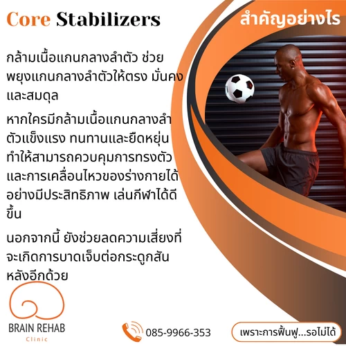 กล้ามเนื้อแกนกลางลำตัว ประโยชน์, Core Stabilization สำคัญยังไง, Core Stability สำคัญยังไง